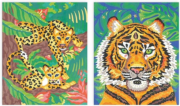 PEINTURE AU NUMERO AQUARELLE FELINS