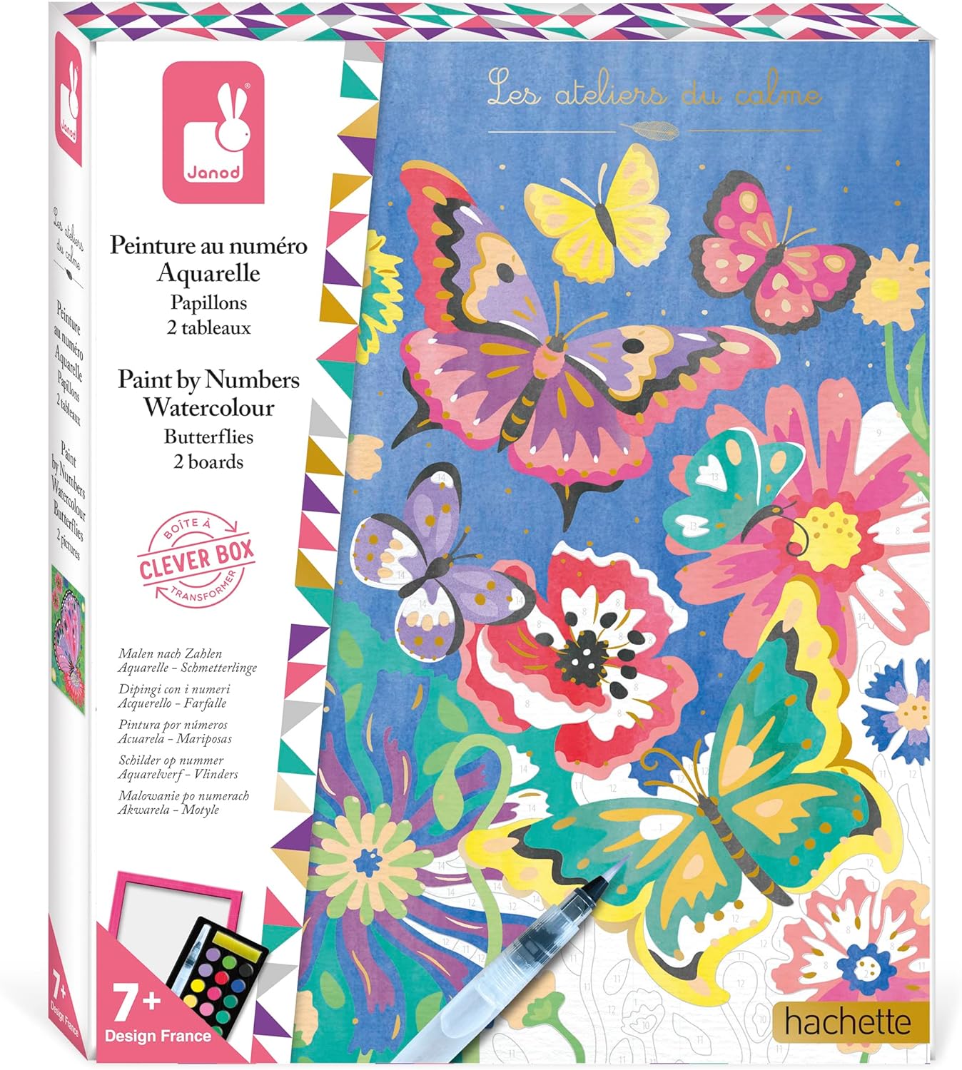 PEINTURE AU NUMERO AQUARELLE PAPILLONS