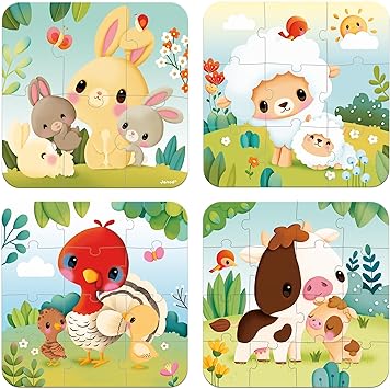 PUZZLES EVOLUTIFS ANIMAUX DE LA FERME