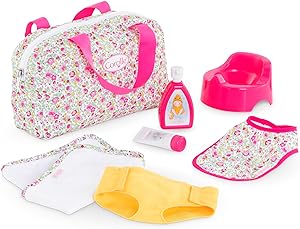 SAC À LANGER + 7 ACCESSOIRES POUR POUPON 36/42CM