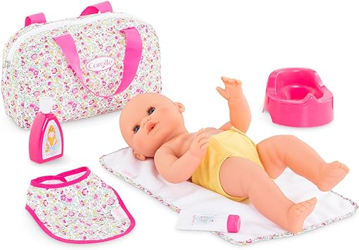 SAC À LANGER + 7 ACCESSOIRES POUR POUPON 36/42CM